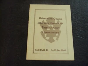 Orientation Course Interview Boards Army Commissions 14 Jan 1946 ID:63860 - Picture 1 of 4