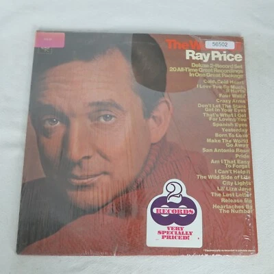 Ray Price The World Of Ray Price w/ Shrink LP Vinyl Record Album - Image 1 of 4
