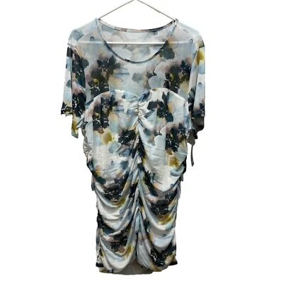 Torrid Mujer Talla 3X (22-24) Floral Volantes Acanalado Blusa Camisa Manga Corta Nuevo Foto 1 de 4