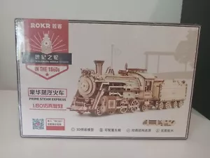 Rokr Lokomotive Dampfzug mechanisch MC501 3D Holzpuzzle (chinesische Schrift) - Bild 1 von 15