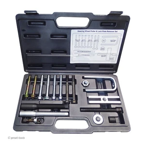 STEERING WHEEL REMOVER and LOCK PLATE COMPRESSOR SET – puller tool tools - Picture 1 of 2