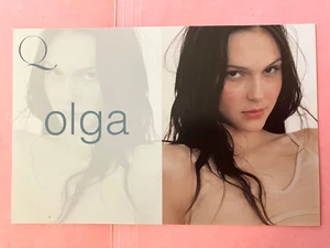 OLGA , original 2-sided talent agency headshot photo modelling Zed card - Picture 1 of 2