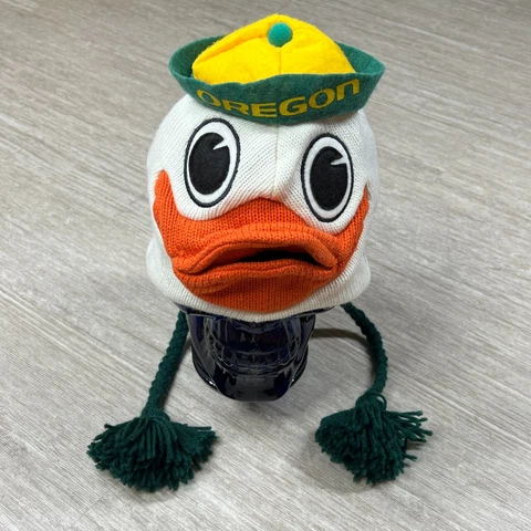 Oregon Ducks Mascot Beanie Headwear Zoozats Adult M/L Cover