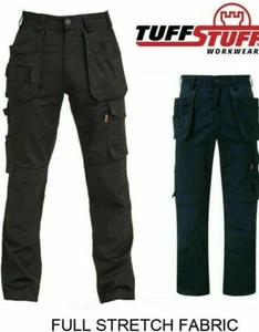 Work Trousers Combats Proflex 715 Pants Cargo Holster Pockets Tuffstuff Slim Fit - Picture 1 of 12