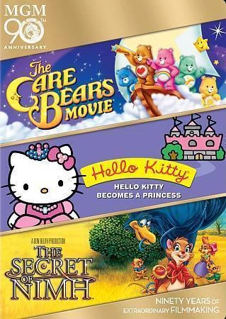 The Care Bears Movie / Hello Kitty Becomes a Princess / The Secret of NIMH  dvd Foto 1 de 1