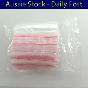 Bolsas pequeñas de plástico con cremallera de 9x13 cm delgadas 100 piezas bolsas con clip sellables - VENTA ASIA - Imagen 1 de 5