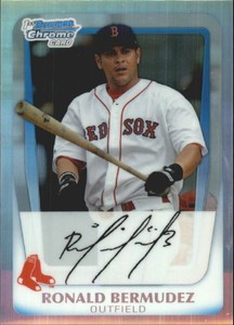 2011 Bowman Chrome Prospects Refractors Card #BCP59 Ronald Bermudez /799
