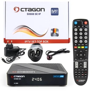 Octagon SX888 SE V2 HD IP HDTV HEVC Linux IPTV Set-Top Box DefineOS Stalker TV + - Bild 1 von 5