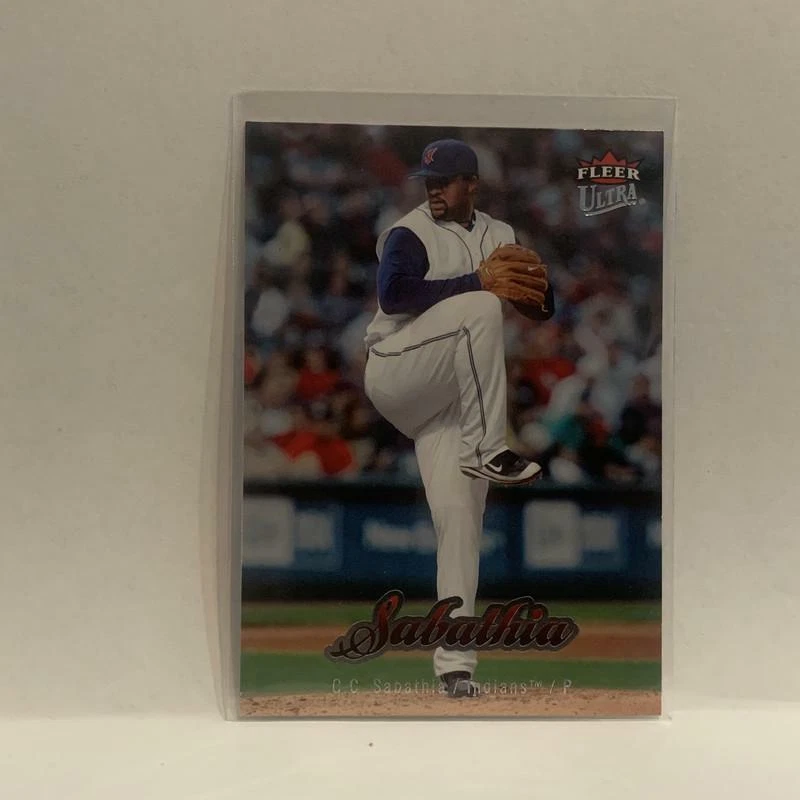 #50 C.C. Sabathia  Cleveland Indians 2007 Fleer Ultra Baseball Card HZ - Image 1 of 2