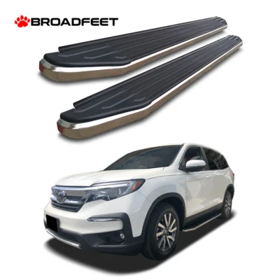 Barra de estribo lateral de 5" de aluminio inoxidable para Honda Pilot 2016-2022 Foto 1 de 4