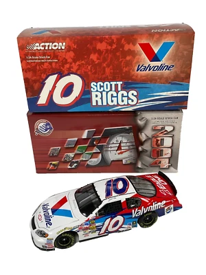 Action, Scott Riggs, #10, Valvoline, 2004 Monte Carlo, 1/24 Diecast Car L.E Sin usar, en caja Foto 1 de 4