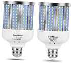 2 Pack 280W Equivalent LED Corn Light Bulb, 4000 Lumen 6500K Cool White E26-40W