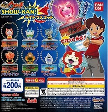 Yo-kai Watch Show-kan! Light Mascot 6 Pics Set Capsule Toys Gashapon