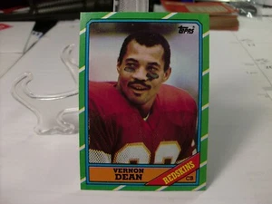 1986 Topps Football #182 - Vernon Dean - Washington Redskins  86-031 - Picture 1 of 2