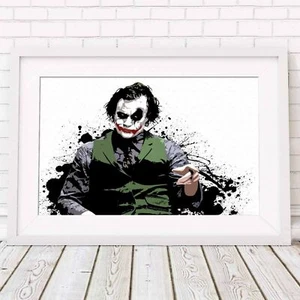 500490 THE JOKER - DC Heath Ledger *** 36x24 WANDDRUCK POSTER - Bild 1 von 7
