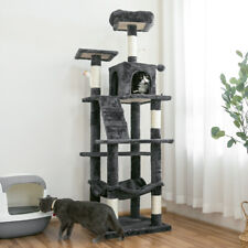 63.8" Cat Tree for Large Cat Climbing Tower Condo Scratching Post Kitty Supplies