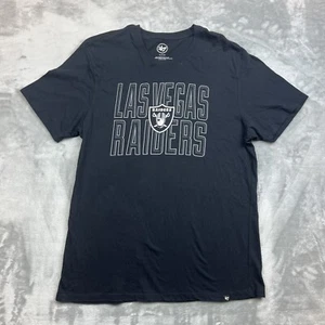47' Brand Las Vegas Raiders T-Shirt Men Size XL Black NFL - Picture 1 of 6