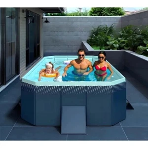 1.6 Meters Inflatable Pool w Foldable Storage & Large Water Injection Capacity - Picture 1 of 11