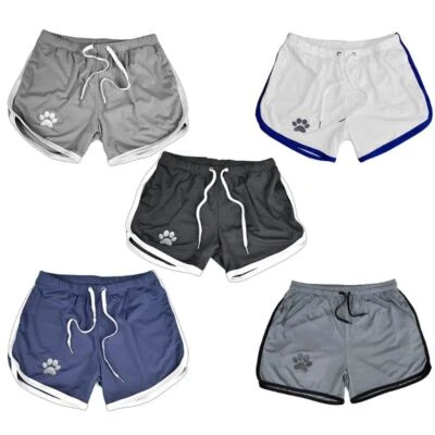 Men Fitness Running Workout Mesh Shorts Quick Dry Bodybuilding Gym Beach Tights - Image 1 of 4