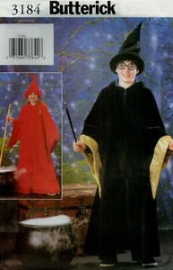Girls' Boys' Wizard Harry Potter Sewing Pattern U-Pick Size Butterick 3184 OOP - Picture 1 of 3