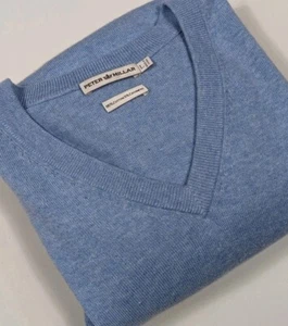Suéter Peter Millar cuello en V algodón cachemir grande para hombre - Imagen 1 de 11
