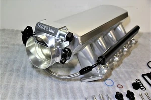 102MM ALUMINIO LS1 LS2 LS6 COLECTOR DE ADMISIÓN 5.3L 6.0 5.7L PLATA CON CUERPO ACELERADOR - Imagen 1 de 12