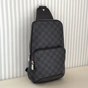 LOUIS VUITTON Avenue Sling Bag N41719 Damier Graphite Backpack shoulder CA0119 - Picture 1 of 20