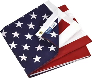 Annin Flagmakers American Flag All-Weather Poly/Cotton Flag, 3 X 5 Feet (Model 1 - Picture 1 of 12
