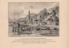 Alpnachstad Alpnach Pilatusbahn Région Du Lac des Quatre Cantons Imprimé De 1895