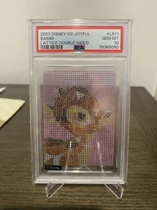 2023 Card.Fun Disney 100 Joyful #LR11 Bambi Lattice Double-Sided PSA 10 Gem Mint - Picture 1 of 2