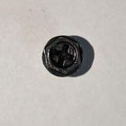Personal Computer case screw black hexagon metal 0.25cm x 0.25cm x 0.35 cm