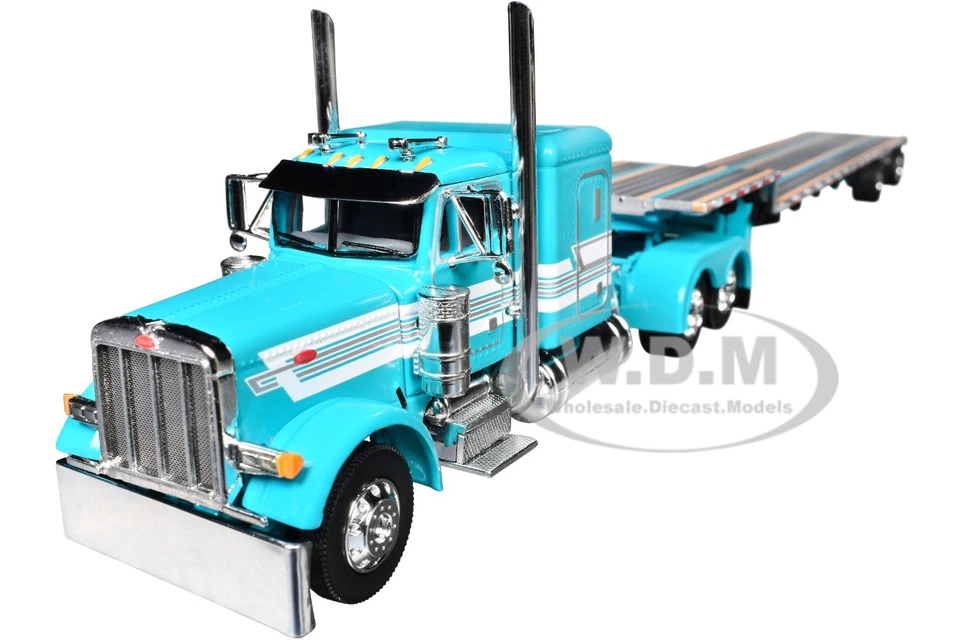 First Gear DCP 1/64 Peterbilt 379 Flattop & Transcraft Step Deck Trailer 60-2127