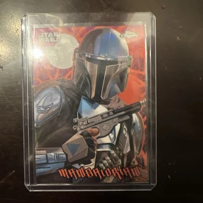 🎮2025 TOPPS CHROME STAR WARS GALACTIC GRAFFITI THE MANDALORIAN #GG-19  SSP - Image 1 of 3