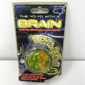 Vintage 2001 Yomega Brain Yo-Yo grün gelb orange durchscheinend neu im Karton neu aus altem Lagerbestand - Bild 1 von 4