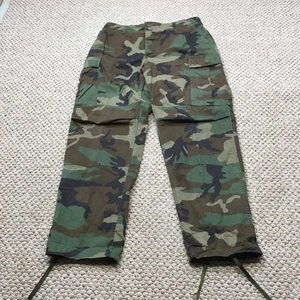Vintage 80s Propper Woodland Camouflage Pants Mens Medium Cargo Military Camo - Picture 1 of 11