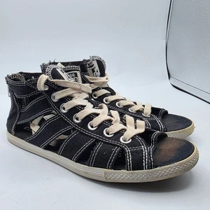 Converse Chuck Taylor All Star Gladiator Damengröße 7 schwarz-weiße Sandalen - Bild 1 von 13