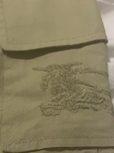 Burberry Cotton Cargo Shorts with Logo Knight Embroidery On Pocket NWT Sz 3y - Picture 1 of 11