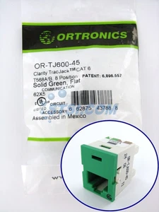 Ortronics OR-TJ600-45 TracJack CAT6 Jack Dark Green ~STSI - Picture 1 of 3