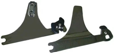 Par de placas laterales desmontables cromadas HD Sissy Bar Harley Softail 84-98 Foto 1 de 3