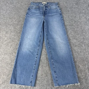 Madewell Jeans Womens 26 Perfect Vintage Wide Leg Crop High Rise Do Well Denim - Picture 1 of 16