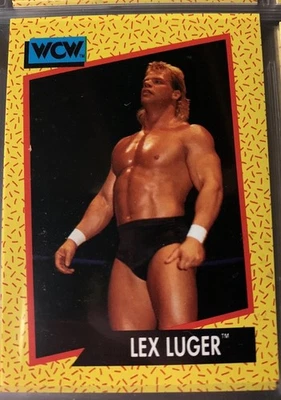 Lot of 4 Lex Luger WCW Wrestling cards - Image 1 of 4