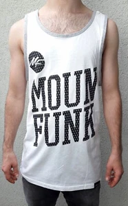 Mounfunk Mens Tank Top Weiss - Grau - Bild 1 von 2