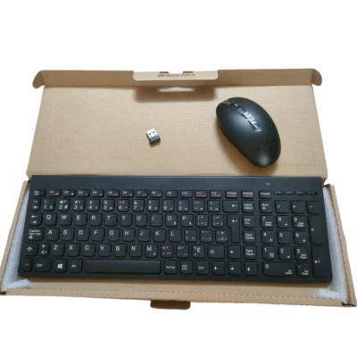 Canada French layout black wireless keyborad and mouse kit for Lenovo SK-8861 - Image 1 of 4
