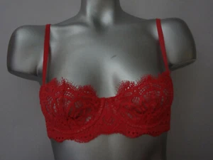 Victorias Secret Dream Angels pushup bra without padding Floral Lace Coral NWT - Picture 1 of 2