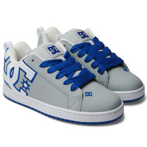 DC Shoes Men's Court Graffik Grey/Blue/White Low Top Sneaker Shoes Clothing A...