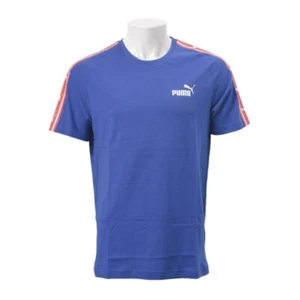 Puma Men Heritage Tee / T-Shirt Short Sleeve 853106 Blue Surf the Web - Picture 1 of 4