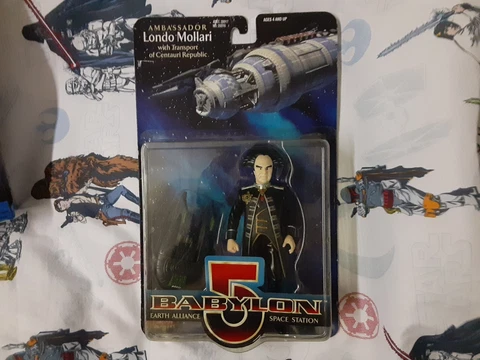 Vintage Babylon 5 Ambassador Londo Mollari w/ Transport 6" Action Figure New Cover