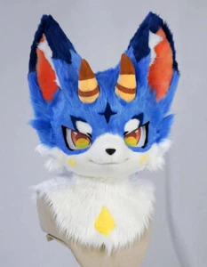 Fursuit Husky Fox Mascot (head) Halloween Party Fur Cosplay A173 - Picture 1 of 5