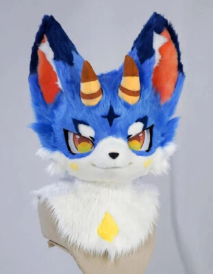 Fursuit Husky Fox Mascot (head) Halloween Party Fur Cosplay A173 - Image 1 of 4