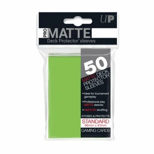 ULTRA PRO 50CT MATTE LIME GREEN STANDARD DECK PROTECTOR SLEEVES #84190 NEW - Picture 1 of 2